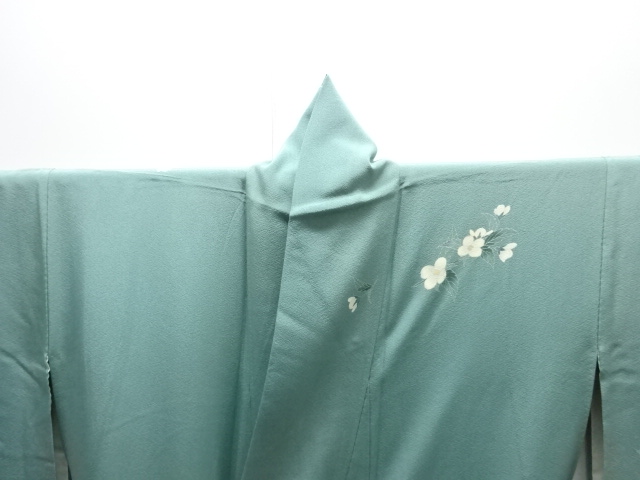  作家物　手描き友禅枝花模様訪問着